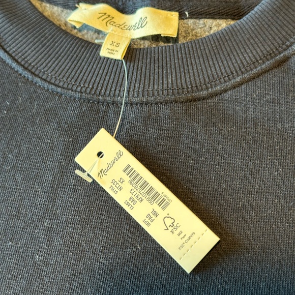 NWT Madewell Women's Navy Top - Picture 7 of 8